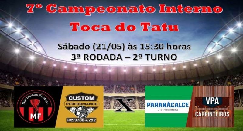 Interno da Toca do Tatu tem jogo alterado, Copa Paraná tem jogo da semifinal